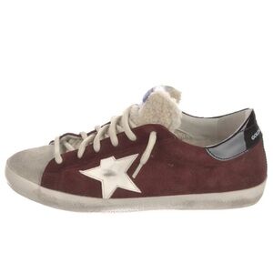 Golden Goose sneakers, Size 36 in Burgundy with silver laces.